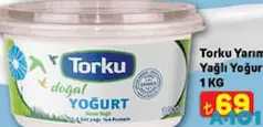TORKU YARIM YAĞLI YOĞURT 1 KG TORKU YARIM YAĞLI YOĞURT 1 KG